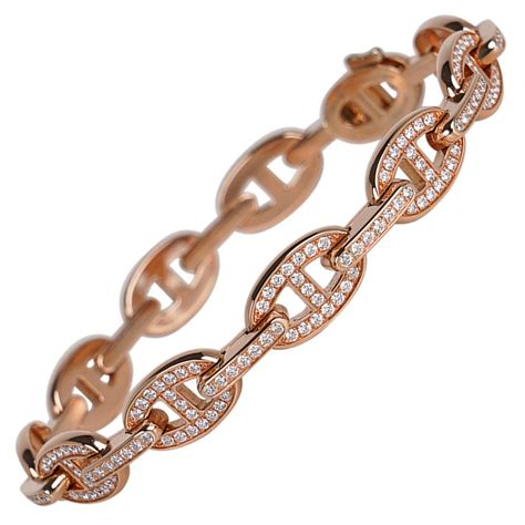 hermes chaine d'ancre bracelet rose gold|hermes chain link bracelet.